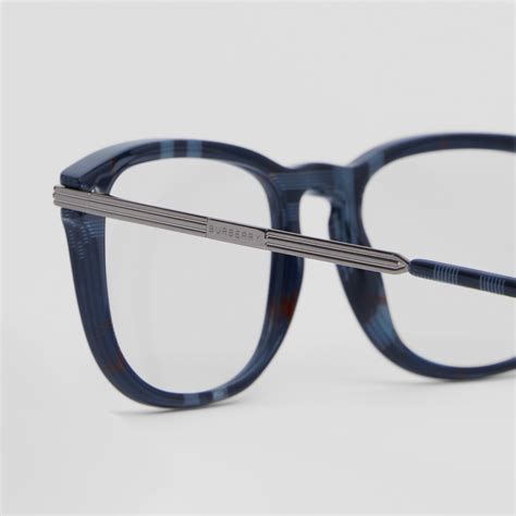 burberry check optical frames